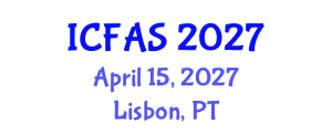 International Conference on Fisheries and Aquatic Sciences (ICFAS) April 15, 2027 - Lisbon, Portugal