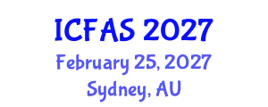 International Conference on Fisheries and Aquatic Sciences (ICFAS) February 25, 2027 - Sydney, Australia