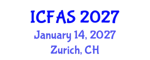 International Conference on Fisheries and Aquatic Sciences (ICFAS) January 14, 2027 - Zurich, Switzerland