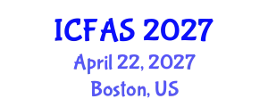 International Conference on Fisheries and Aquatic Sciences (ICFAS) April 22, 2027 - Boston, United States