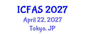 International Conference on Fisheries and Aquatic Sciences (ICFAS) April 22, 2027 - Tokyo, Japan