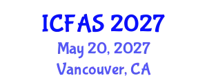 International Conference on Fisheries and Aquatic Sciences (ICFAS) May 20, 2027 - Vancouver, Canada