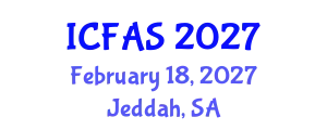 International Conference on Fisheries and Aquatic Sciences (ICFAS) February 18, 2027 - Jeddah, Saudi Arabia