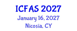 International Conference on Fisheries and Aquatic Sciences (ICFAS) January 16, 2027 - Nicosia, Cyprus