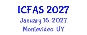 International Conference on Fisheries and Aquatic Sciences (ICFAS) January 16, 2027 - Montevideo, Uruguay
