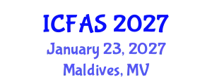 International Conference on Fisheries and Aquatic Sciences (ICFAS) January 23, 2027 - Maldives, Maldives
