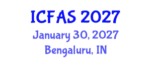 International Conference on Fisheries and Aquatic Sciences (ICFAS) January 30, 2027 - Bengaluru, India