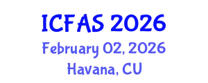 International Conference on Fisheries and Aquatic Sciences (ICFAS) February 02, 2026 - Havana, Cuba
