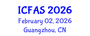 International Conference on Fisheries and Aquatic Sciences (ICFAS) February 02, 2026 - Guangzhou, China