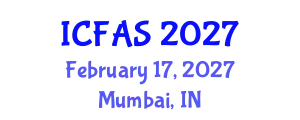 International Conference on Fisheries and Aquatic Sciences (ICFAS) February 17, 2027 - Mumbai, India