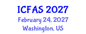 International Conference on Fisheries and Aquatic Sciences (ICFAS) February 24, 2027 - Washington, United States