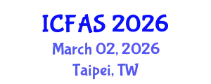 International Conference on Fisheries and Aquatic Sciences (ICFAS) March 02, 2026 - Taipei, Taiwan