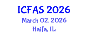International Conference on Fisheries and Aquatic Sciences (ICFAS) March 02, 2026 - Haifa, Israel