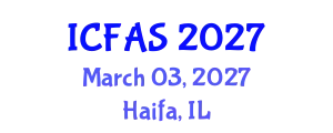 International Conference on Fisheries and Aquatic Sciences (ICFAS) March 03, 2027 - Haifa, Israel