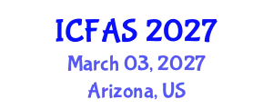 International Conference on Fisheries and Aquatic Sciences (ICFAS) March 03, 2027 - Arizona, United States