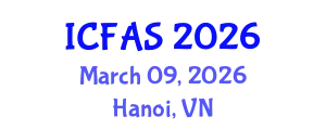 International Conference on Fisheries and Aquatic Sciences (ICFAS) March 09, 2026 - Hanoi, Vietnam
