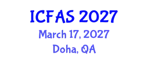 International Conference on Fisheries and Aquatic Sciences (ICFAS) March 17, 2027 - Doha, Qatar