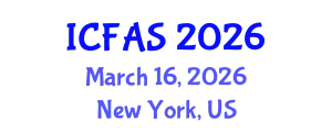 International Conference on Fisheries and Aquatic Sciences (ICFAS) March 16, 2026 - New York, United States