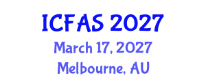 International Conference on Fisheries and Aquatic Sciences (ICFAS) March 17, 2027 - Melbourne, Australia