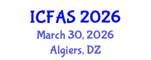 International Conference on Fisheries and Aquatic Sciences (ICFAS) March 30, 2026 - Algiers, Algeria