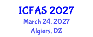 International Conference on Fisheries and Aquatic Sciences (ICFAS) March 24, 2027 - Algiers, Algeria