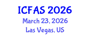 International Conference on Fisheries and Aquatic Sciences (ICFAS) March 23, 2026 - Las Vegas, United States