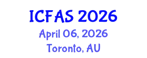 International Conference on Fisheries and Aquatic Sciences (ICFAS) April 06, 2026 - Toronto, Australia