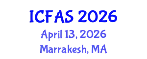International Conference on Fisheries and Aquatic Sciences (ICFAS) April 13, 2026 - Marrakesh, Morocco