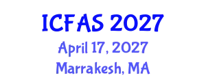 International Conference on Fisheries and Aquatic Sciences (ICFAS) April 17, 2027 - Marrakesh, Morocco