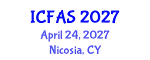 International Conference on Fisheries and Aquatic Sciences (ICFAS) April 24, 2027 - Nicosia, Cyprus