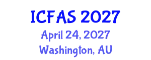 International Conference on Fisheries and Aquatic Sciences (ICFAS) April 24, 2027 - Washington, Australia