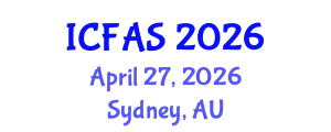 International Conference on Fisheries and Aquatic Sciences (ICFAS) April 27, 2026 - Sydney, Australia