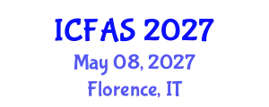 International Conference on Fisheries and Aquatic Sciences (ICFAS) May 08, 2027 - Florence, Italy