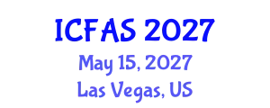 International Conference on Fisheries and Aquatic Sciences (ICFAS) May 15, 2027 - Las Vegas, United States