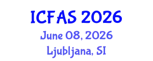 International Conference on Fisheries and Aquatic Sciences (ICFAS) June 08, 2026 - Ljubljana, Slovenia