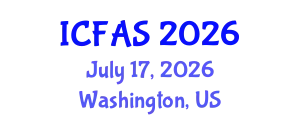 International Conference on Fisheries and Aquatic Sciences (ICFAS) July 17, 2026 - Washington, United States