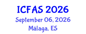 International Conference on Fisheries and Aquatic Sciences (ICFAS) September 06, 2026 - Málaga, Spain