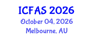 International Conference on Fisheries and Aquatic Sciences (ICFAS) October 04, 2026 - Melbourne, Australia
