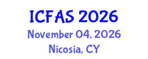 International Conference on Fisheries and Aquatic Sciences (ICFAS) November 04, 2026 - Nicosia, Cyprus