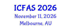 International Conference on Fisheries and Aquatic Sciences (ICFAS) November 11, 2026 - Melbourne, Australia