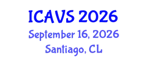 International Conference on Animal and Veterinary Sciences (ICAVS) September 16, 2026 - Santiago, Chile
