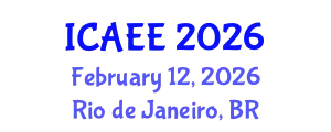 International Conference on Agricultural and Environmental Engineering (ICAEE) February 12, 2026 - Rio de Janeiro, Brazil