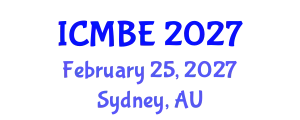 International Conference on Mathematical Biology and Ecology (ICMBE) February 25, 2027 - Sydney, Australia