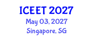 International Conference on Civil, Environmental Engineering and Technology (ICEET) May 03, 2027 - Singapore, Singapore
