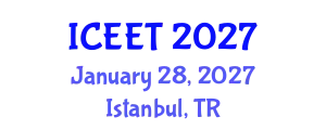 International Conference on Civil, Environmental Engineering and Technology (ICEET) January 28, 2027 - Istanbul, Turkey