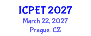 International Conference on Power Engineering and Technology (ICPET) March 22, 2027 - Prague, Czechia