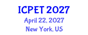 International Conference on Power Engineering and Technology (ICPET) April 22, 2027 - New York, United States