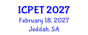 International Conference on Power Engineering and Technology (ICPET) February 18, 2027 - Jeddah, Saudi Arabia