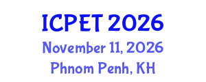 International Conference on Power Engineering and Technology (ICPET) November 11, 2026 - Phnom Penh, Cambodia