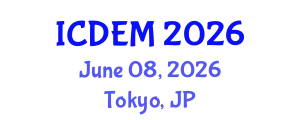 International Conference on Disaster and Emergency Management (ICDEM) June 08, 2026 - Tokyo, Japan